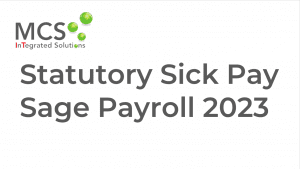 Video with the title "Statutory Sick Pay: Sage Payroll 2023"